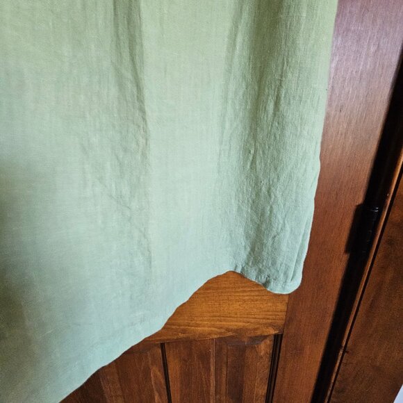 CC Collection Linen Skirt Soft Green Sz M - Picture 2 of 6